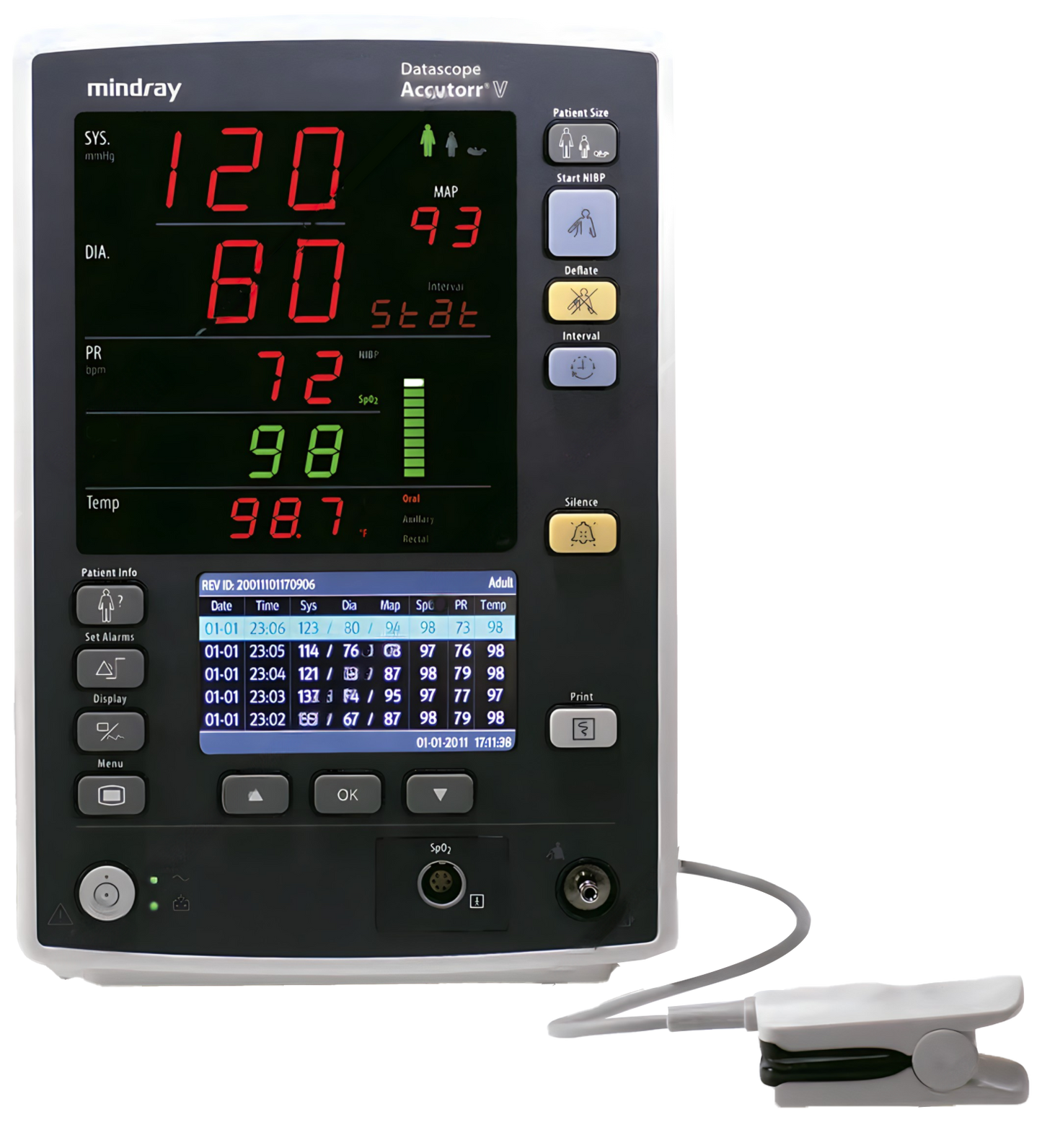 Mindray Accutorr V Vital Signs Monitor