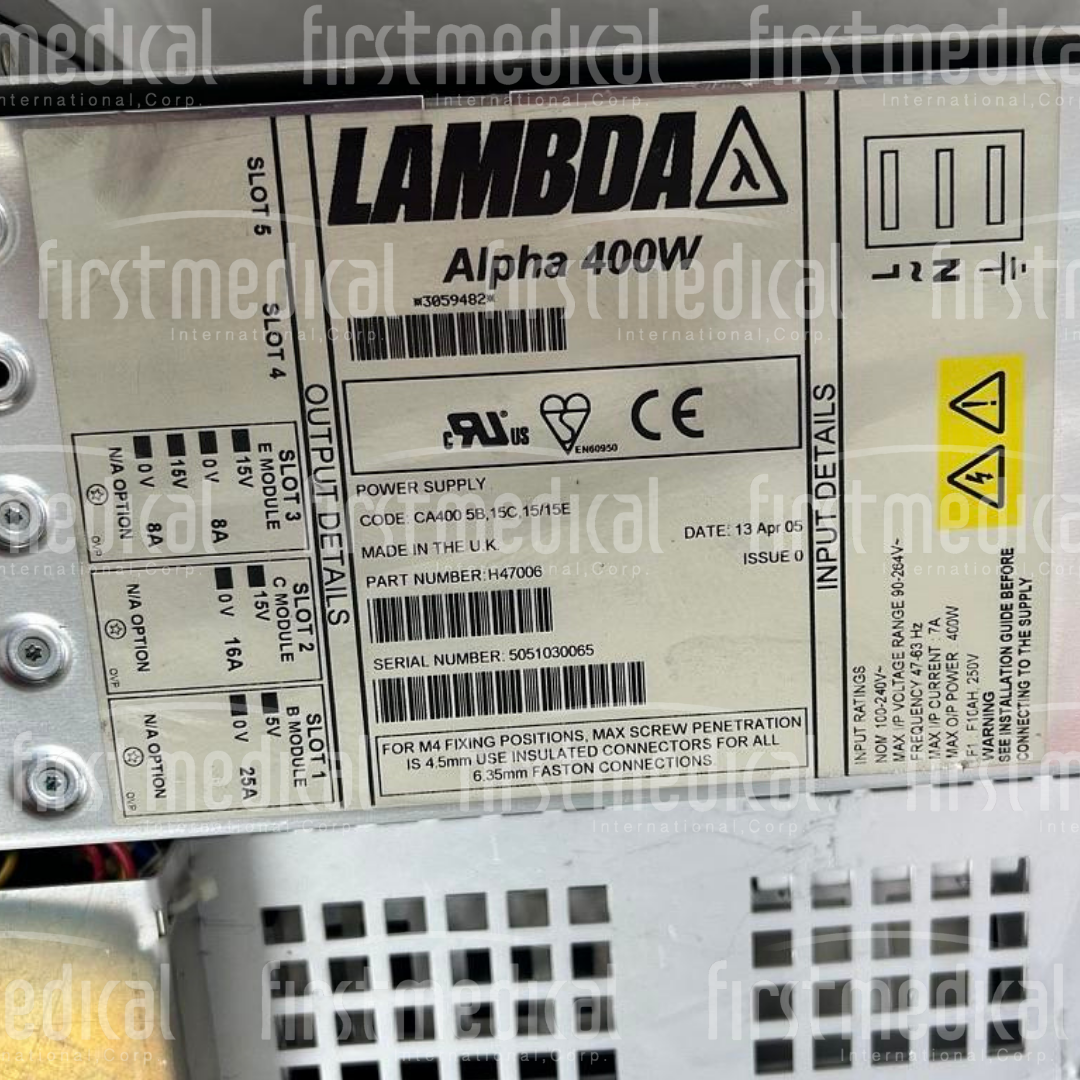Siemens Sensation 4 CT Electronic Box PN 4819400 X2254 with Power Supply TDK-Lambda PN H47006