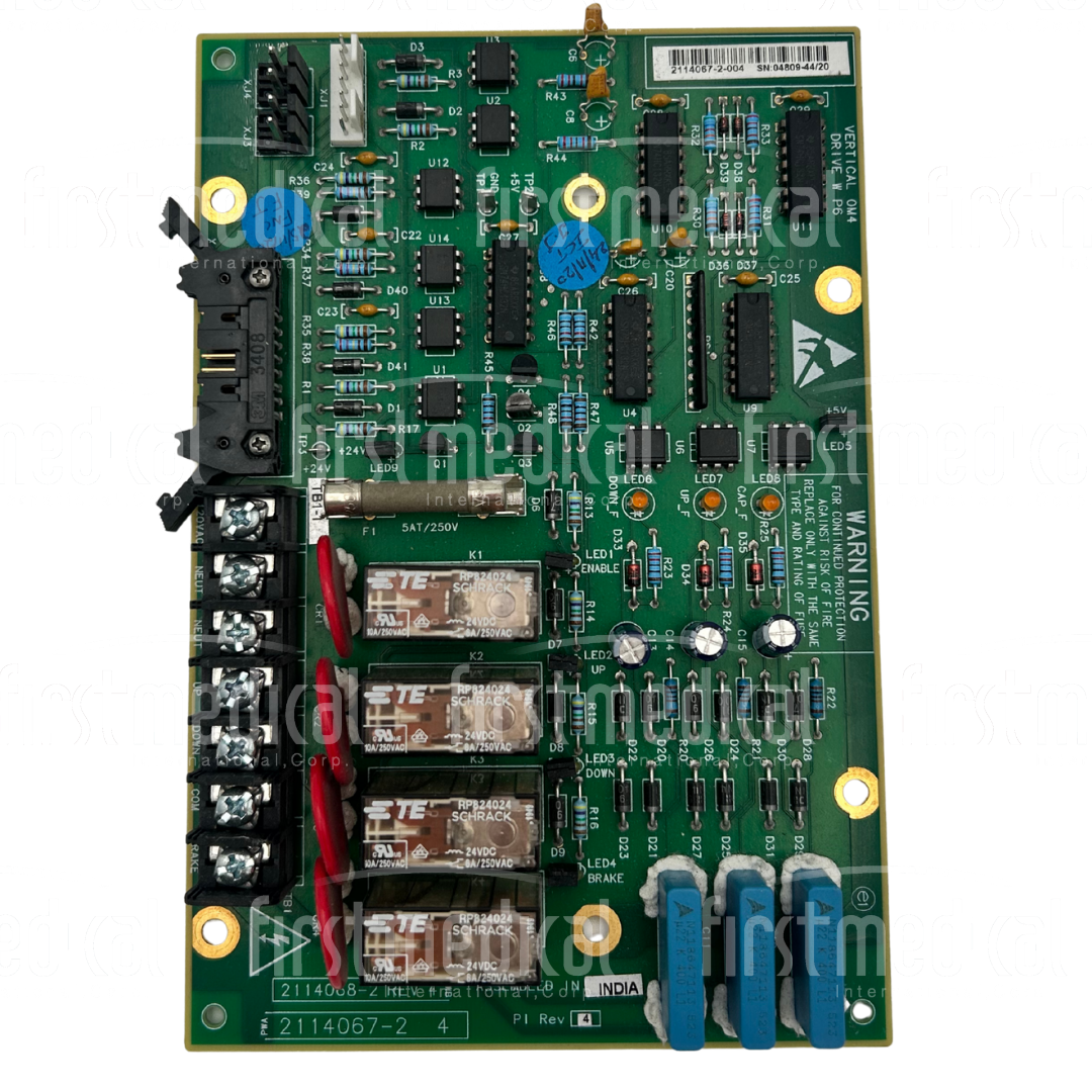 GE Cath Lab Vertical OM4 Drive Board, PN 2114067-2 REV 4