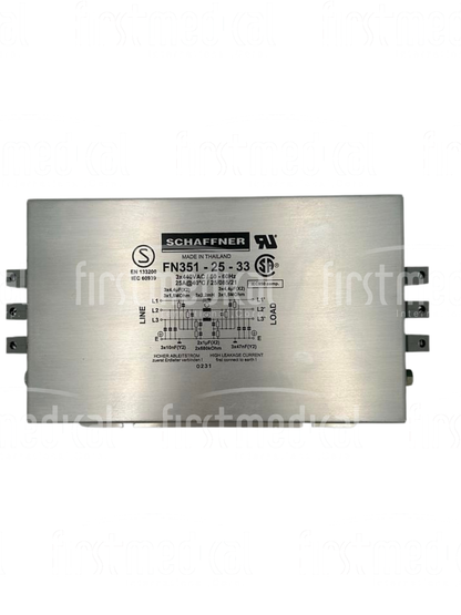 Siemens CT Somatom Emotion Schaffner Line Filter, PN FN351-25-33