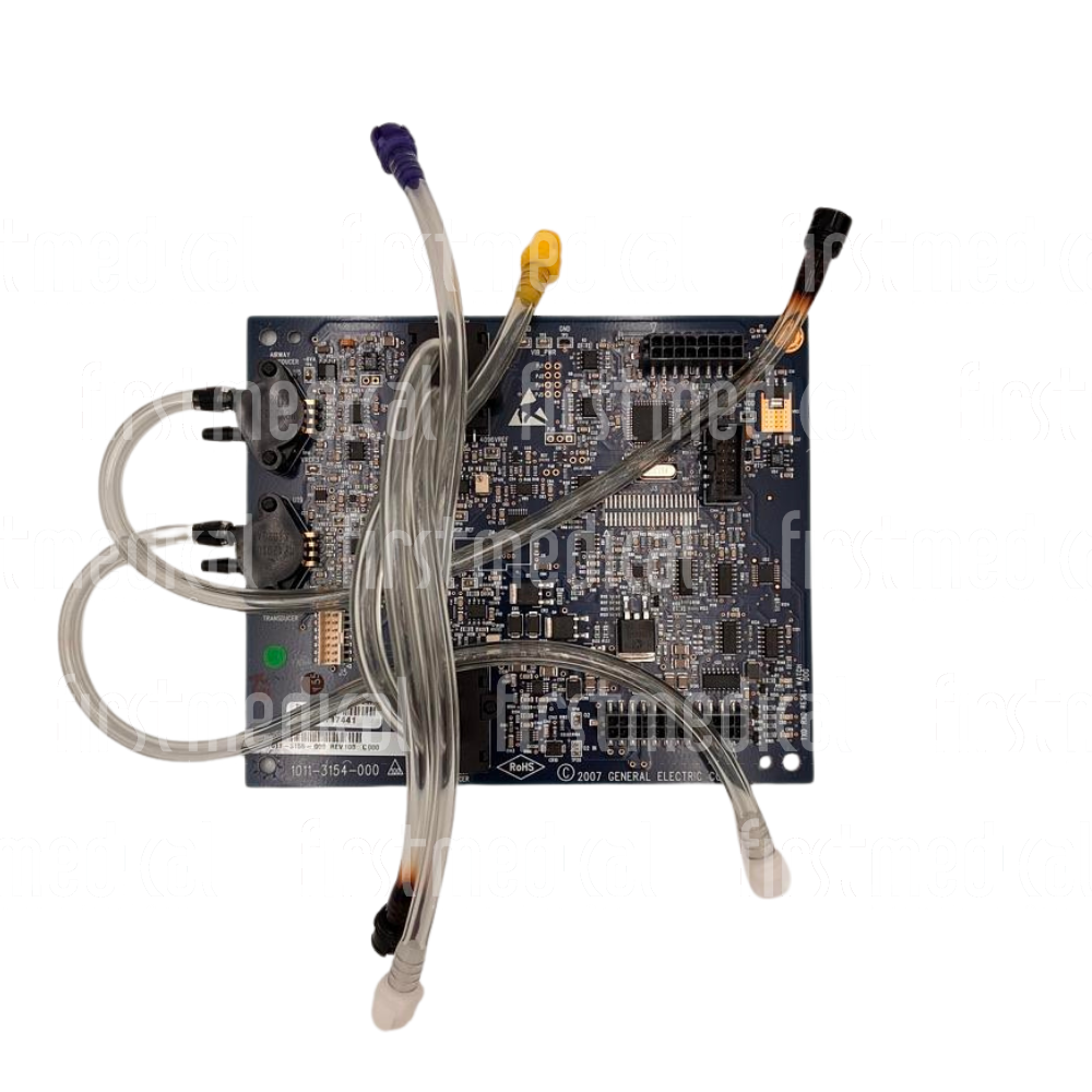 GE Datex Ohmeda Transducer Ventilator interface board, PN 1011-3155-000 REV100 / 1011-3154-000