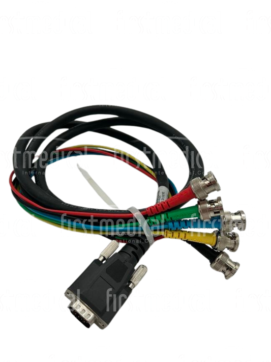 GE CT SY VGA SYM BNCM/6 Cable, PN 26-553-02