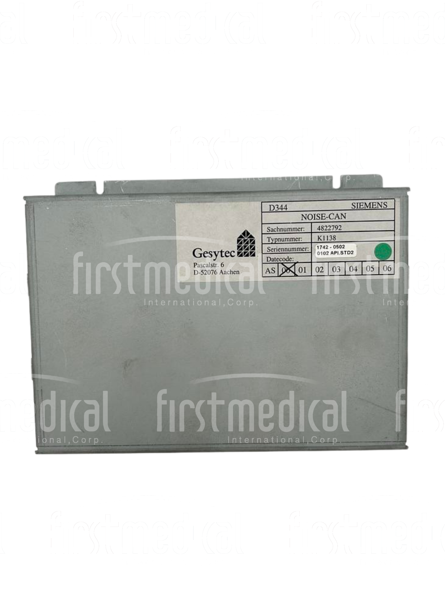 Siemens CT Somatom Emotion Noise Can D344, PN 4822792