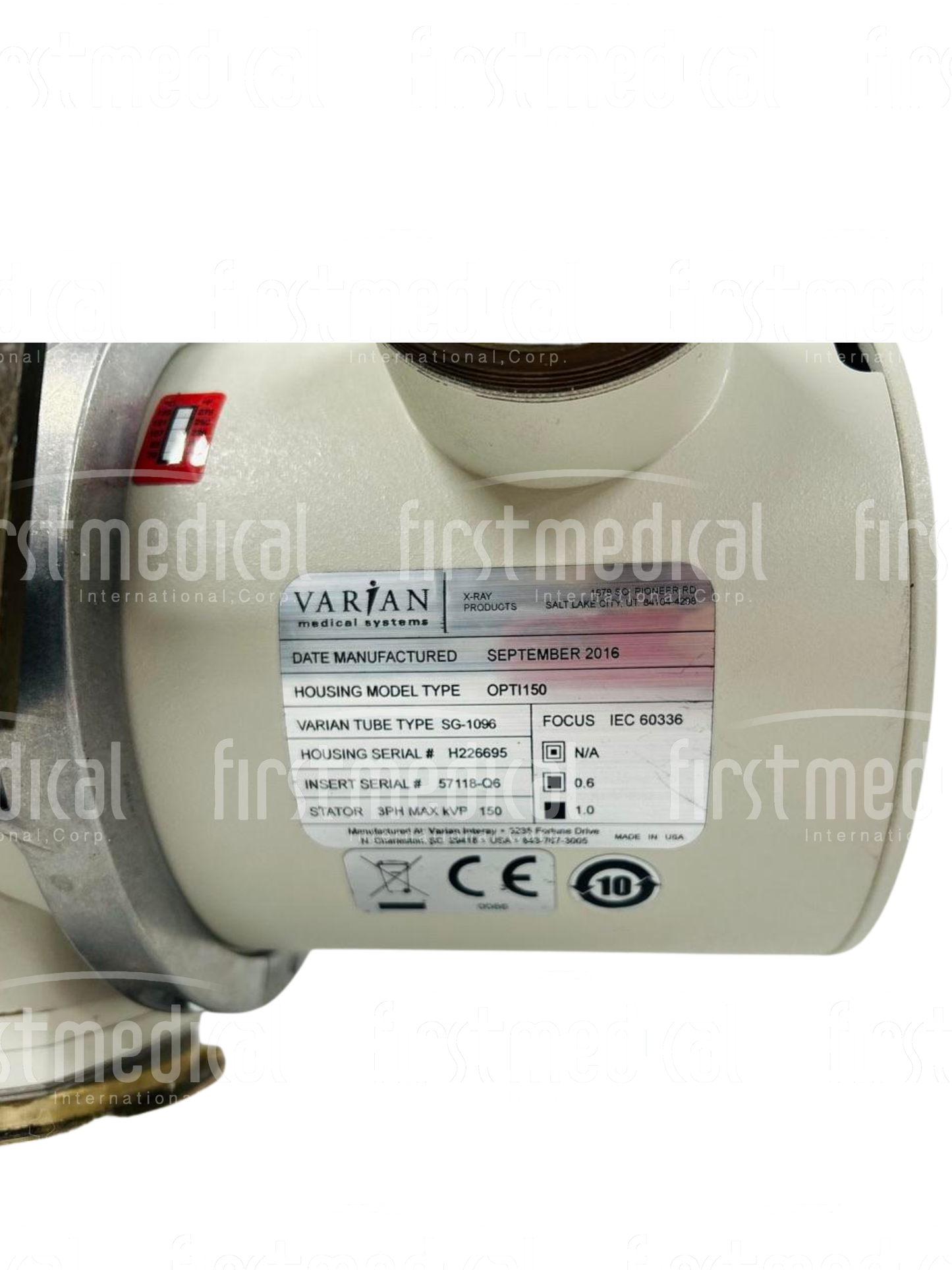 Varian Opti 150 X-Ray Tube, MODEL SG-1096