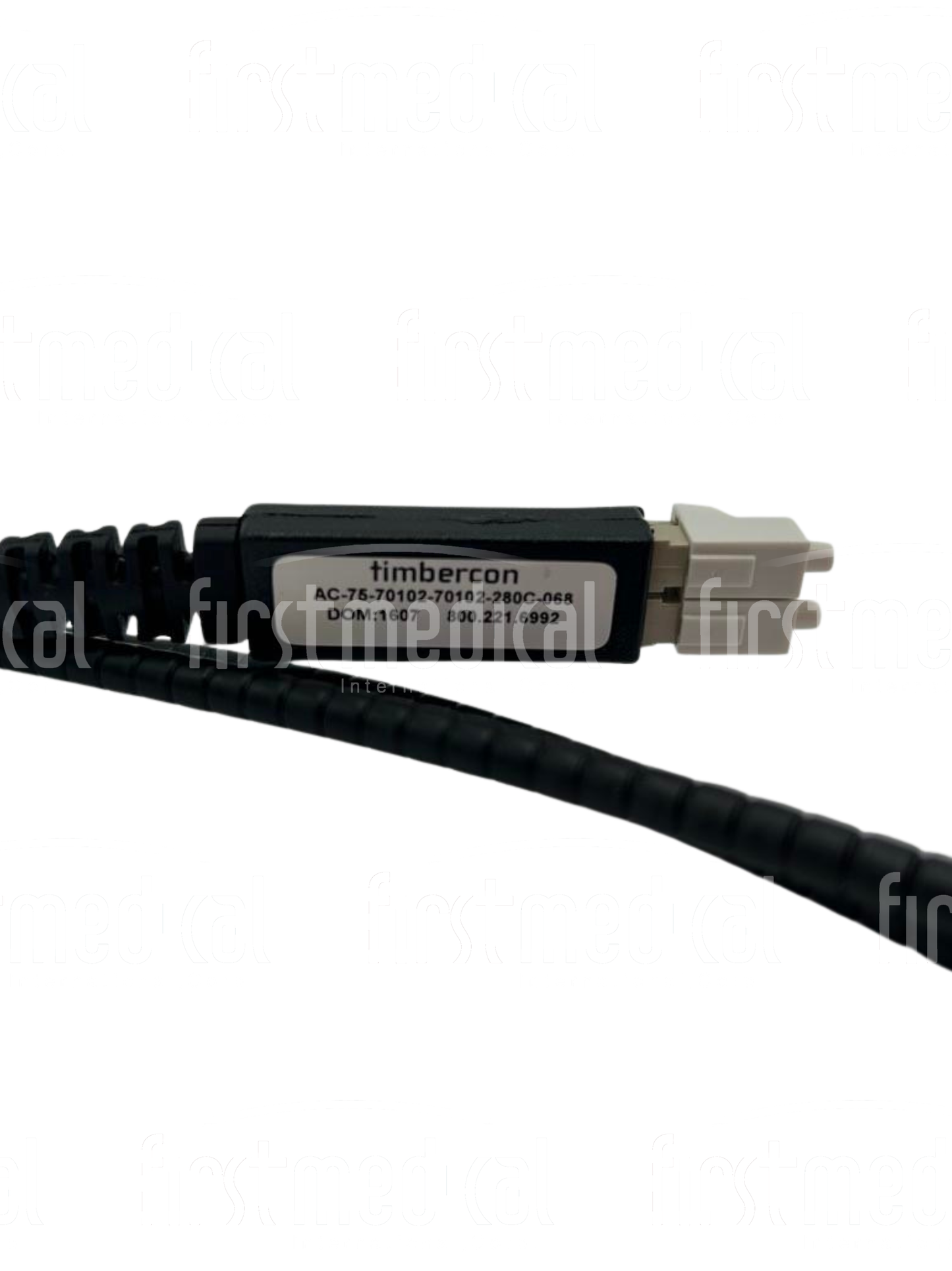 GE CT 2.8M Fiber Optic Cable, Black, PN 5316594-3 REV. 5