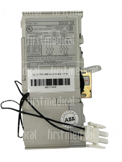 GE CT PDU ABB Cicuit Breaker 3 Pole Unit, Type T3N, 480-600Y/347V 50/60Hz, PN E93565