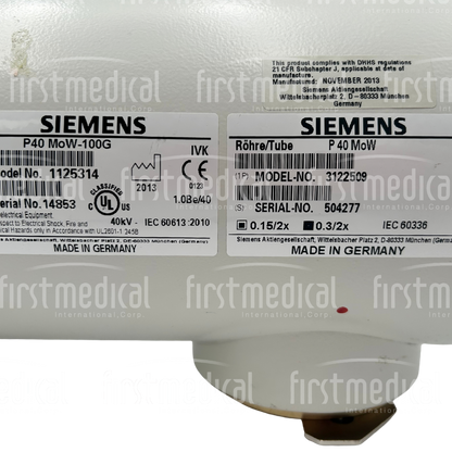 Siemens Mammography X-Ray Tube, PN 1125314 3122509 P40 MoW-100G