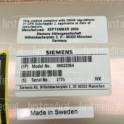Siemens Mammography High Voltage Tank, PN 06622364