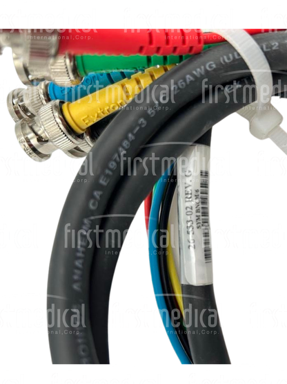 GE CT SY VGA SYM BNCM/6 Cable, PN 26-553-02