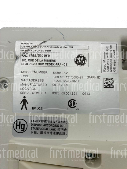 GE Innova 3100 Cath Angio Intelligent Touch Screen Unit ITU, PN 5189527-2