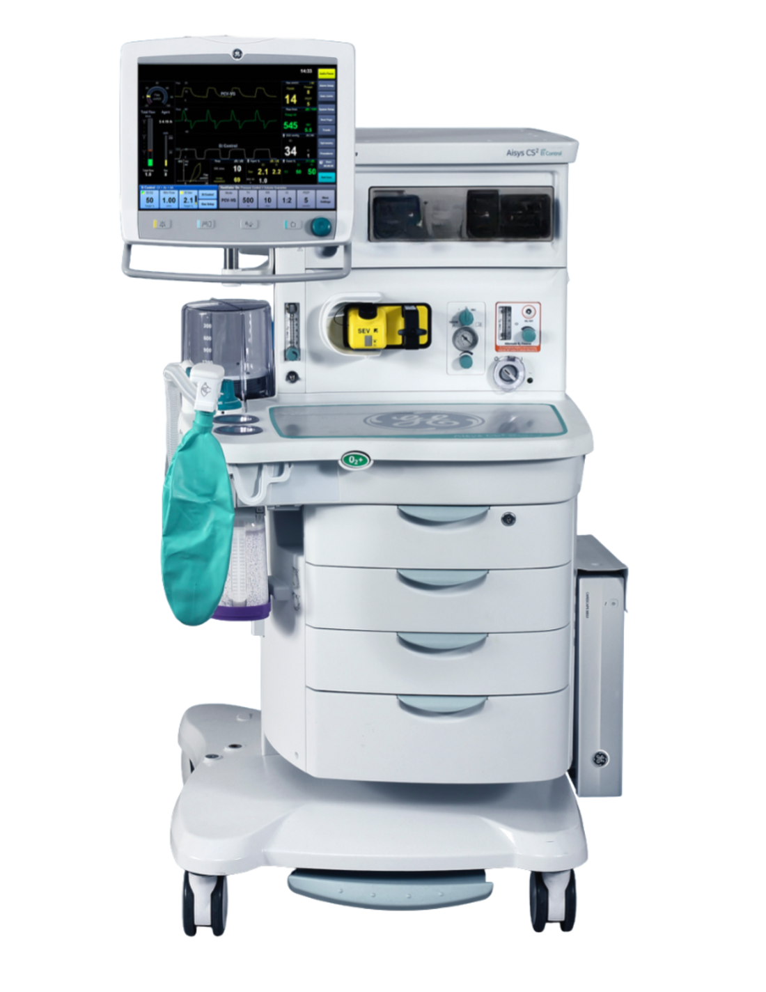 Cs2 Anesthesia Rear Ge –GE Datex-Ohmeda Aisys CS2 Anesthesia Machine – First Medical
