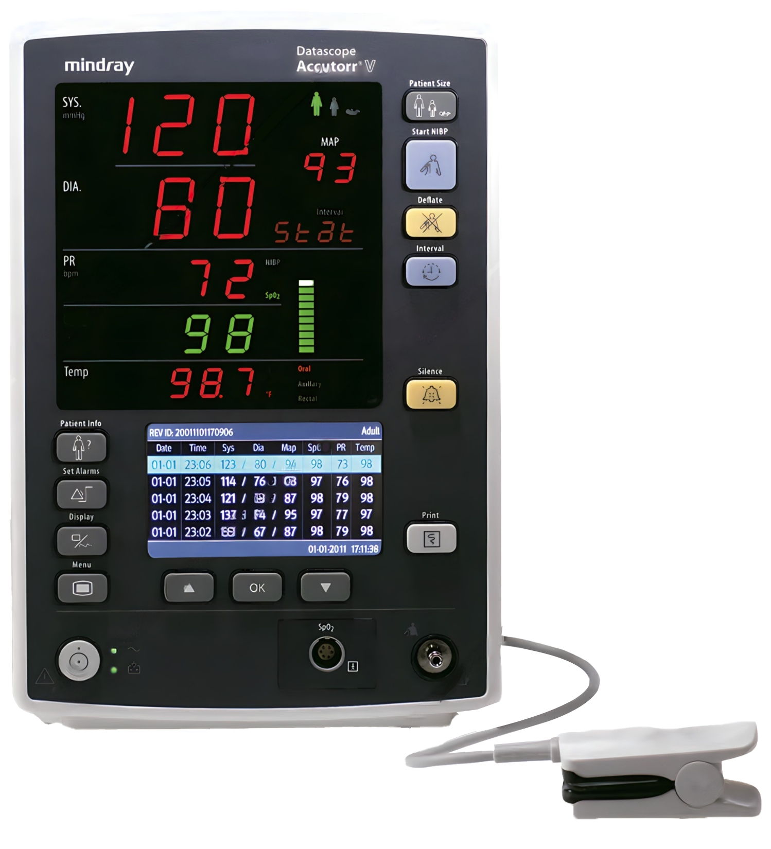 Mindray Accutorr V Vital Signs Monitor