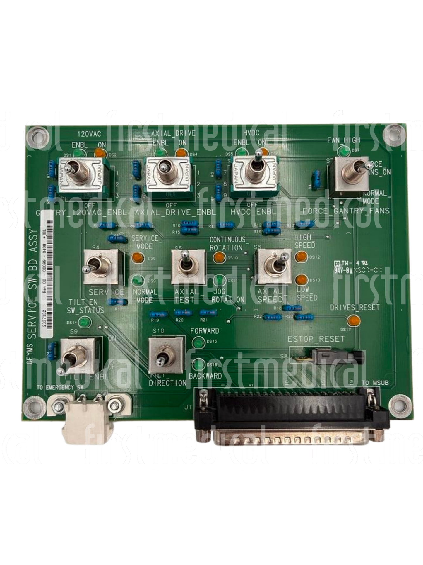 GE CT VCT 64 Service Switch Board Assy, PN 2337132